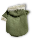 Furry Cream Kapşonlu Ceket Sweat by Kemique Köpek Kazağı - 7