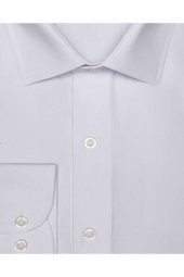 Slim Fit Filafil Beyaz Erkek Gömlek thumbnail 2
