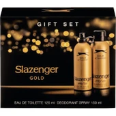 Slazenger Parfüm Gold Edt 125ml + 150ml Erkek Deodorant Kofre Set - 1