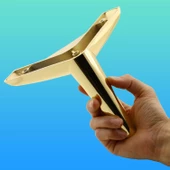 Piko Lüks Mobilya Kanepe Sehpa Tv Ünitesi Koltuk Ayağı 12 Cm Gold Altın Baza Ayakları thumbnail 5