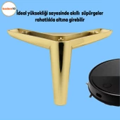 Piko Lüks Mobilya Kanepe Sehpa Tv Ünitesi Koltuk Ayağı 12 Cm Gold Altın Baza Ayakları thumbnail 2