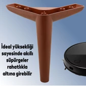 Piko Lüks Mobilya Kanepe Tv Ünitesi Konsol Koltuk Ayağı 17 Cm Ahşap Desenli Kahve Baza Ayakları - 3