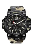 Erkek Kol Saati Analog Dijital Spor Siyah Moda Trend Saat Kamuflaf Haki 1545 thumbnail 1