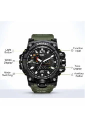 Erkek Kol Saati Analog Dijital Spor Siyah Moda Trend 1545 thumbnail 2
