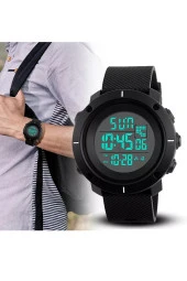 Erkek Kol Saati Çok Fonksiyonlu Dijital Spor Saat Moda Retro Saatler thumbnail 2
