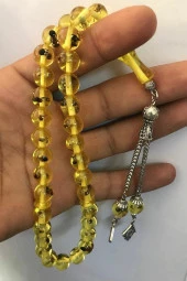 Karınca Fosilli Toz Kehribar Tesbih thumbnail 1