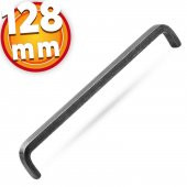 Çekmece Dolap Kapak Kulpu Kulbu 128 mm Antik Gümüş Metal Kulp - 1