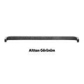 Çekmece Dolap Kapak Kulpu Kulbu 128 mm Antik Gümüş Metal Kulp - 5