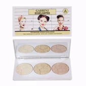 Gabrini 3'lü Aydınlatıcı A Paleti - Highlighter EBR361 - 1