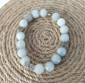Bileklik Doğal Taş Çakra Elastik Aşk Sevgili Bileklik Unisex Yoga Enerji Bilezik - 1