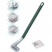 Ergonomik Silikon Banyo Tuvalet Klozet Temizleme Fırçası Askılı - 1