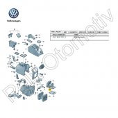 Golf 6 (2009-2013) Arka Bardaklık 1K0862532G - 2