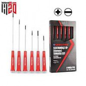 İzeltaş Elektronikçi Tip (Klemens) Tornavida Seti (6 Parça) -4500008106 - 1