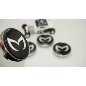 Mazda Batman Logo Jant Göbeği Kapak Seti 60mm - 1