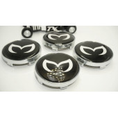 Mazda Batman Logo Jant Göbeği Kapak Seti 60mm - 4