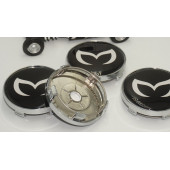 Mazda Batman Logo Jant Göbeği Kapak Seti 60mm - 5