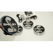 Ford Mustang Shelby Kobra Logo Jant Göbeği Kapak Seti 60mm - 1