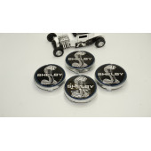Ford Mustang Shelby Kobra Logo Jant Göbeği Kapak Seti 60mm - 2