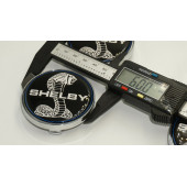 Ford Mustang Shelby Kobra Logo Jant Göbeği Kapak Seti 60mm - 6