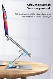Masaüstü Tablet Laptop Macbook Alüminyum Standı Kolay Ayarlanabilir MT136 - 2