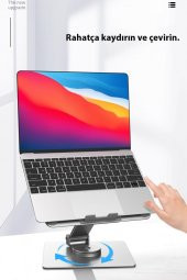 Masaüstü Tablet Laptop Macbook Alüminyum Standı Kolay Ayarlanabilir MT136 - 5