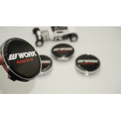Work Logo Jant Göbeği Kapak Seti 60mm - 1