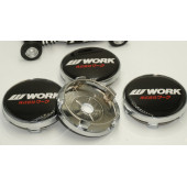 Work Logo Jant Göbeği Kapak Seti 60mm - 5