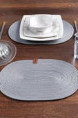 2 Adet Oval Supla | Amerikan Servis Runner | Tabak, Tava, Altlığı Sofra Sunumluk - 5