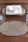 2 Adet Oval Supla | Amerikan Servis Runner | Tabak, Tava, Altlığı Sofra Sunumluk - 1