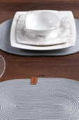 2 Adet Oval Supla | Amerikan Servis Runner | Tabak, Tava, Altlığı Sofra Sunumluk - 8