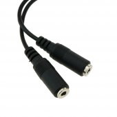 3.5 mm Stereo 4 Boğumlu (TRRS) Dişi - Dişi Ara Kablo 15 cm - 1
