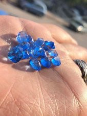 Doğal Topaz Taşı 66 Adet - Mavi Yeşil Beyaz Pembe Topaz Taşı - 4