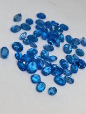 Doğal Topaz Taşı 66 Adet - Mavi Yeşil Beyaz Pembe Topaz Taşı - 10