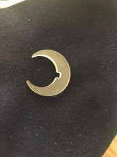 Yarım Hilal Şeklinde Plastik Parça 150 Adet thumbnail 5