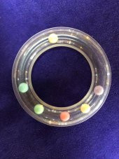 Şeffaf Plastik Bebek Çıngırak 80mm - Bebe Çıngırağı - 2