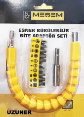 Meşem Esnek Bükülebilir Snake Bits Adaptör Seti Uzatma Uç Takımı - 1