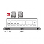 Vip-Tec 1/2" Havalı Lokma Anahtar Takımı Seti 9 Parça VT114147 - 2