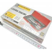 Meşem Lokma Takımı Seti Krom 1/4 inç Çantalı 17 Parça - 5