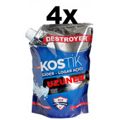 Destroyer Kostik Gider Logar Açıcı Toz Asit Kapaklı 4 x 1 KG - 1