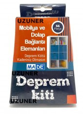 Made Deprem Kiti Mobilya Dolap Sabitleme Aparatı Seti 56 Parça - 1