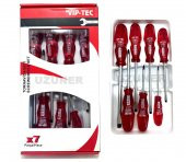 Viptec Klasik Yıldız ve Düz Uçlu Kraft Tornavida Seti Takımı 7 P. - 1