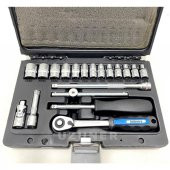 Industro Lokma Takımı 1/4" inç Cırcır Seti Mini 19 Parça - 1