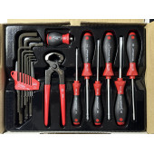 Bosch Wiha Set Yıldız Düz Tork Tornavida Kerpeten Allen Takımı - 8