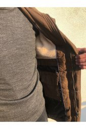 BLUES MODA Staff Vip Fermuar Ve Cep Detaylı Exculusive Mont Kaban Çıkarılabilir Kapüşonlu - 3