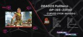 Dragos PallNero GP-165-236FHD 1ms 165Hz Hdmi Dp 1920x1080 23.6" Monitör(Curved-R3000)Multimedia Hoparlör - 5