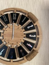 Lavintadesign Dekoratif Ahşap Halatlı Duvar Saati 40 cm - 3
