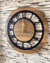 Lavintadesign Dekoratif Ahşap Duvar Saati 50 cm - 1