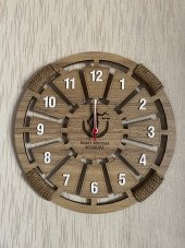 Lavintadesign Dekoratif Ahşap İsme Özel Duvar Saati - 1