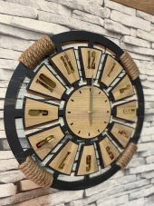 Lavintadesign Dekoratif Ahşap Duvar Saati 50 cm - 2