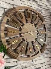 Adapromosyon Hediyelik Dekoratif Ahşap Duvar Saati 40 cm - 1